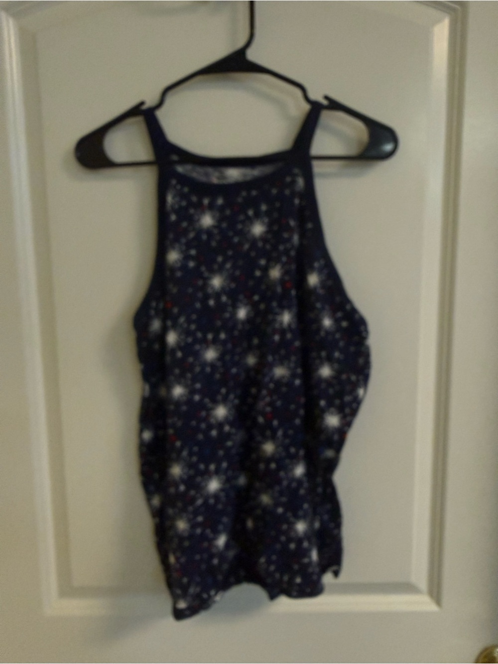 torrid Navy Starburst Halter Tank Top